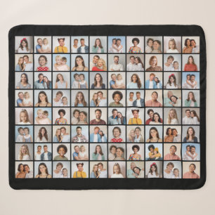 Erstellen Sie Ihre eigene 80-FotoCollage Sherpadecke