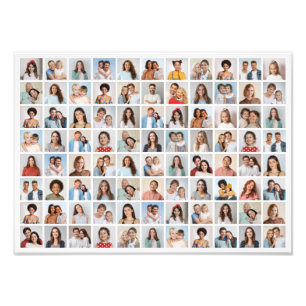 Erstellen Sie Ihre eigene 88-Foto-Collage-Fotoverg Fotodruck