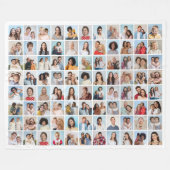 Erstellen Sie Ihre eigene 88 FotoCollage Fleecedecke (Vorderseite (Horizontal))