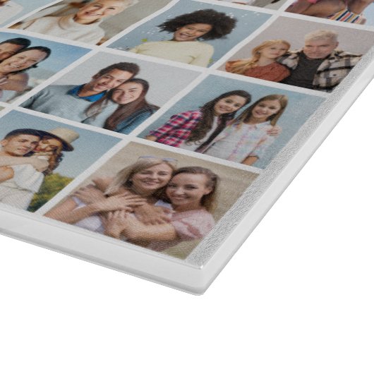 Erstellen Sie Ihre eigene 88 FotoCollage Schneidebrett (Ecke)