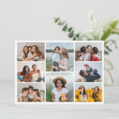 Erstellen Sie Ihre eigene 8 Foto Collage Grußkarte (Stehend Vorderseite)