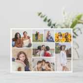 Erstellen Sie Ihre eigene 8 Foto Collage Grußkarte (Stehend Vorderseite)