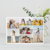 Erstellen Sie Ihre eigene 8 Foto Collage Grußkarte (Stehend Vorderseite)