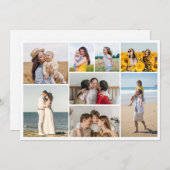 Erstellen Sie Ihre eigene 8 Foto Collage Grußkarte (Vorne/Hinten)