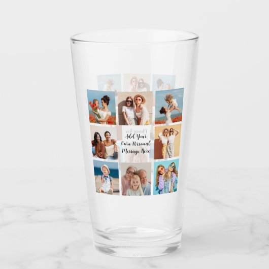 Erstellen Sie Ihre eigene 8-Foto-Collage Hinzufüge Glas (Vorderseite)