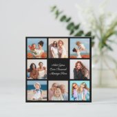 Erstellen Sie Ihre eigene 8-Foto-Collage Hinzufüge Karte (Stehend Vorderseite)