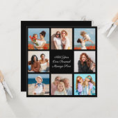 Erstellen Sie Ihre eigene 8-Foto-Collage Hinzufüge Karte (Vorderseite/Rückseite Beispiel)