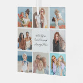 Erstellen Sie Ihre eigene 8-Foto-Collage Hinzufüge Ornament Aus Glas (Vorderseite links)