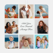 Erstellen Sie Ihre eigene 8-Foto-Collage Hinzufüge Ornament Aus Metall (Rückseite)