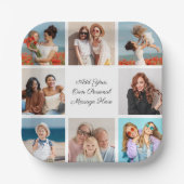 Erstellen Sie Ihre eigene 8-Foto-Collage Hinzufüge Pappteller (Vorderseite)