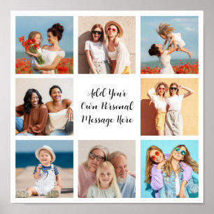 Erstellen Sie Ihre eigene 8-Foto-Collage Hinzufüge Poster