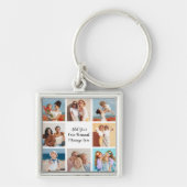 Erstellen Sie Ihre eigene 8-Foto-Collage Hinzufüge Schlüsselanhänger (Vorne)