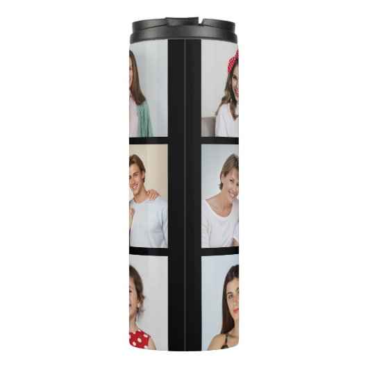 Erstellen Sie Ihre eigene 8-Foto-Collage Hinzufüge Thermosbecher (Rückseite)