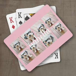Erstellen Sie Ihre eigene 8-Foto-Collage mit indiv Spielkarten