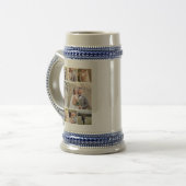 Erstellen Sie Ihre eigene 8-Foto-Hochzeitskollekti Bierglas (Vorderseite Links)