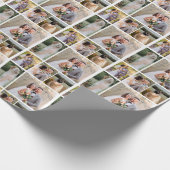 Erstellen Sie Ihre eigene 8-Foto-Hochzeitskollekti Geschenkpapier (Ecke)