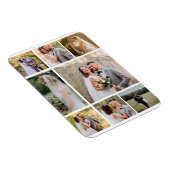 Erstellen Sie Ihre eigene 8-Foto-Hochzeitskollekti Magnet (Rechte Seite)