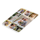 Erstellen Sie Ihre eigene 8-Foto-Hochzeitskollekti Magnet (Linke Seite)