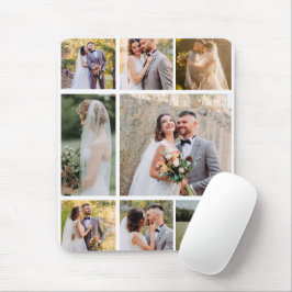 Erstellen Sie Ihre eigene 8-Foto-Hochzeitskollekti Mousepad