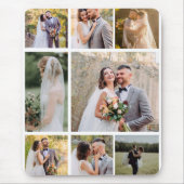 Erstellen Sie Ihre eigene 8-Foto-Hochzeitskollekti Mousepad (Vorne)