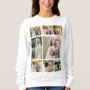 Erstellen Sie Ihre eigene 8-Foto-Hochzeitskollekti Sweatshirt