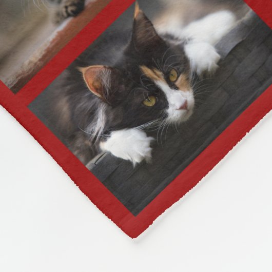 Erstellen Sie Ihre eigene 8 FotoCollage auf Dunkel Fleecedecke (Ecke)