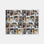 Erstellen Sie Ihre eigene 8 FotoCollage auf Grau Fleecedecke (Vorderseite (Horizontal))