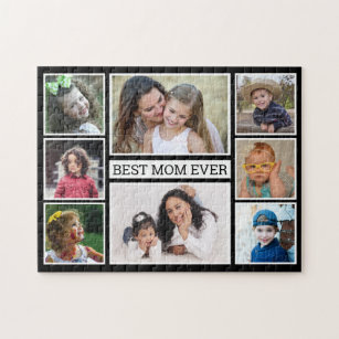 Erstellen Sie Ihre eigene 8 FotoCollage Beste Mama Puzzle