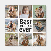 Erstellen Sie Ihre eigene 8-FotoCollage Bester Vat Magnet (Vorne)