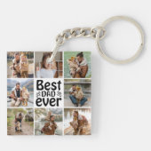 Erstellen Sie Ihre eigene 8-FotoCollage Bester Vat Schlüsselanhänger (Rückseite)