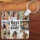 Erstellen Sie Ihre eigene 8-FotoCollage Bester Vat Schlüsselanhänger (Rückseite)