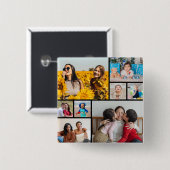 Erstellen Sie Ihre eigene 8 FotoCollage Button (Vorne & Hinten)