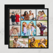 Erstellen Sie Ihre eigene 8 FotoCollage Einladung (Vorne/Hinten)