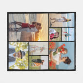 Erstellen Sie Ihre eigene 8 FotoCollage Fleecedecke (Vorderseite (Horizontal))