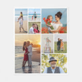 Erstellen Sie Ihre eigene 8 FotoCollage Fleecedecke (Vorderseite)