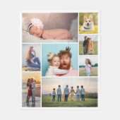 Erstellen Sie Ihre eigene 8 FotoCollage Fleecedecke (Vorderseite)