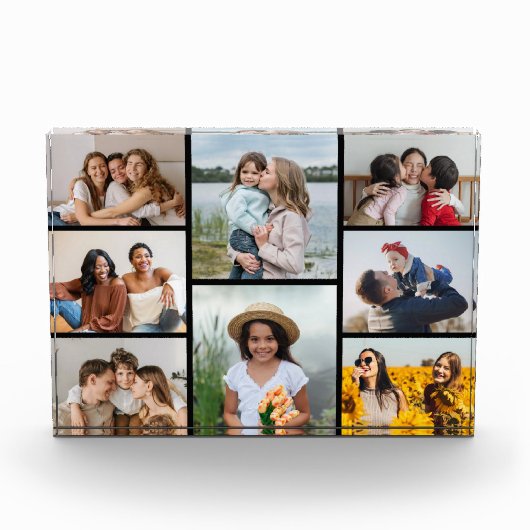 Erstellen Sie Ihre eigene 8 FotoCollage Fotoblock (Vorderseite)