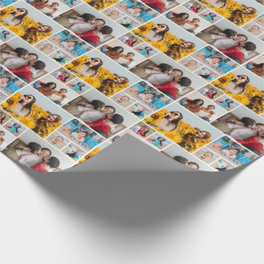 Erstellen Sie Ihre eigene 8 FotoCollage Geschenkpapier (Ecke)