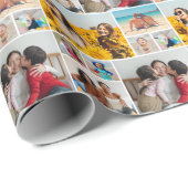Erstellen Sie Ihre eigene 8 FotoCollage Geschenkpapier (Rolleneckpunkt)