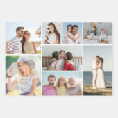 Erstellen Sie Ihre eigene 8 FotoCollage Geschenkpapier Set (Vorderseite 2)
