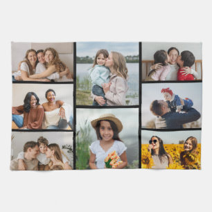 Erstellen Sie Ihre eigene 8 FotoCollage Geschirrtuch