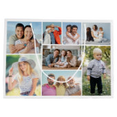 Erstellen Sie Ihre eigene 8 FotoCollage Große Geschenktüte (Rückseite)