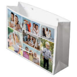 Erstellen Sie Ihre eigene 8 FotoCollage Große Geschenktüte