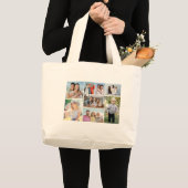 Erstellen Sie Ihre eigene 8 FotoCollage Jumbo Stoffbeutel (Vorderseite (Produkt))