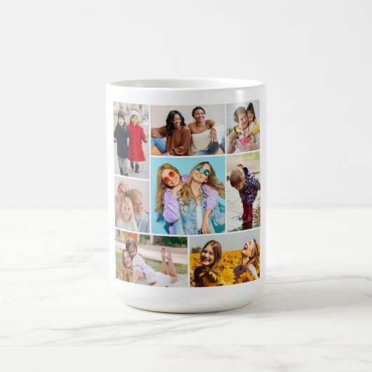 Erstellen Sie Ihre eigene 8 FotoCollage Kaffeetasse (Mittel)