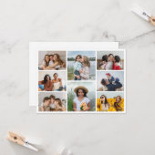 Erstellen Sie Ihre eigene 8 FotoCollage Karte (Vorderseite/Rückseite Beispiel)