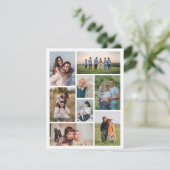 Erstellen Sie Ihre eigene 8 FotoCollage Karte (Stehend Vorderseite)