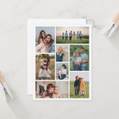 Erstellen Sie Ihre eigene 8 FotoCollage Karte (Vorderseite/Rückseite Beispiel)