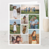 Erstellen Sie Ihre eigene 8 FotoCollage Karte (Vorderseite)