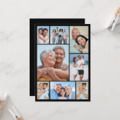 Erstellen Sie Ihre eigene 8 FotoCollage Karte (Vorderseite/Rückseite Beispiel)